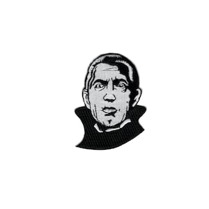 Dracula Head Embroidered Patch