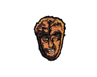 Wolfman Head Embroidered Patch