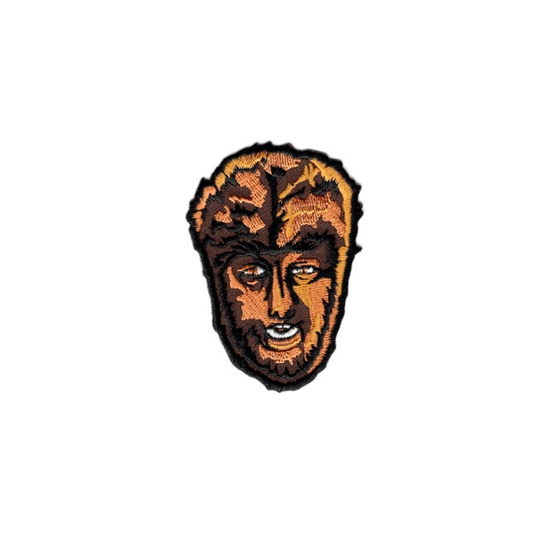 Wolfman Head Embroidered Patch