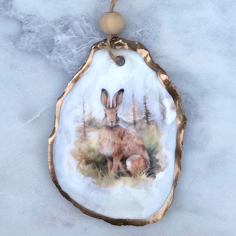 Easter Oyster Shell Ornament - Etsy UK