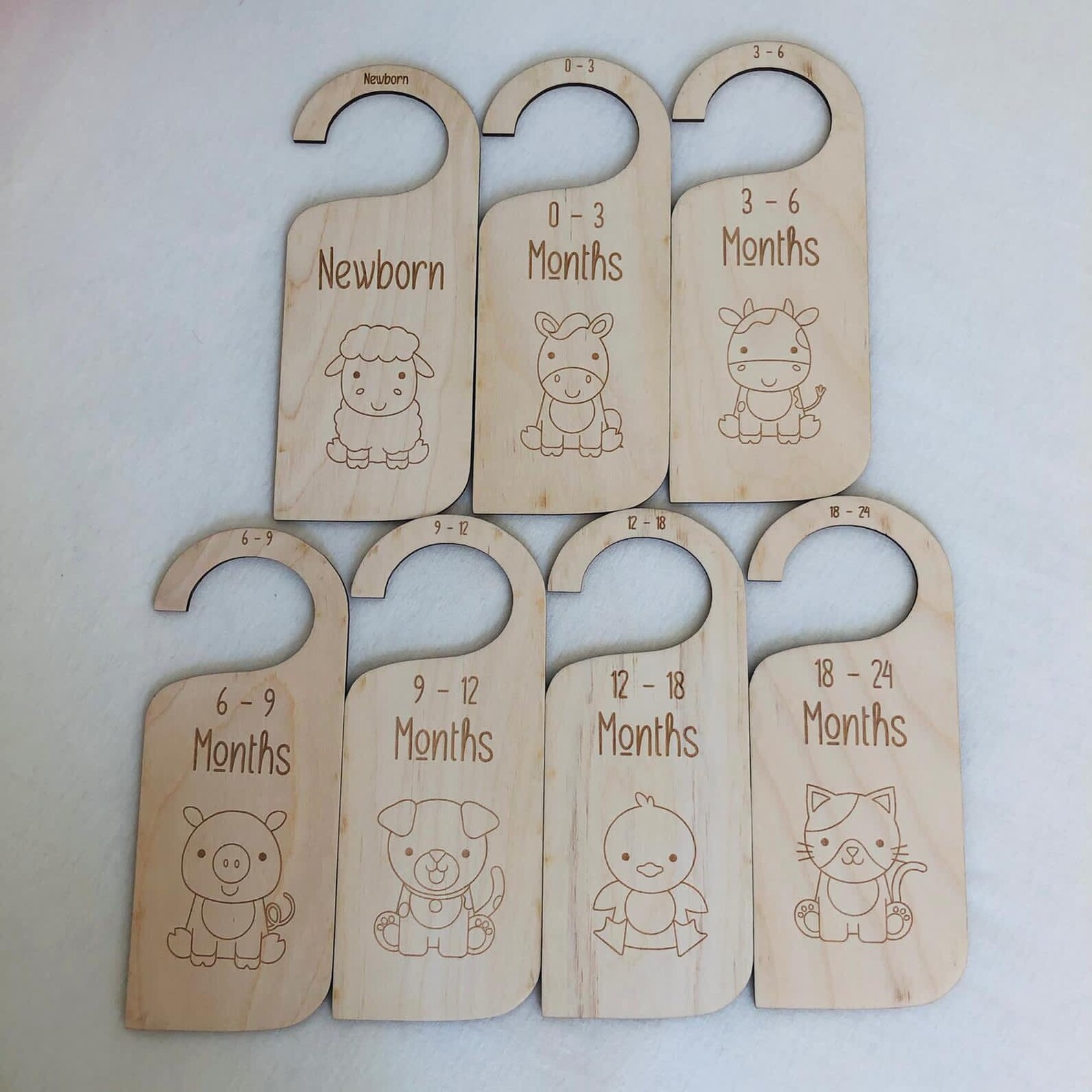 Wooden Baby Clothes Dividers Wardrobe Organisation Baby Etsy