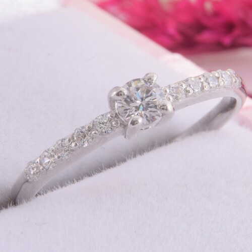 925 Sterling Silver Delicate Promise Ring for Her Dainty & Etsy