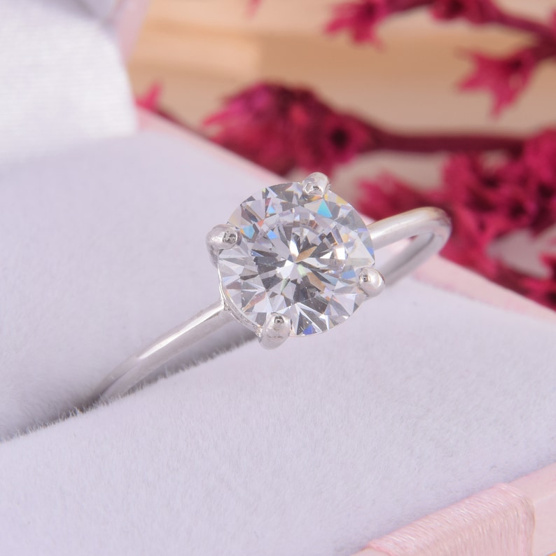 Womens Cocktail Ring Sterling Silver Statement Ring for Her Etsy