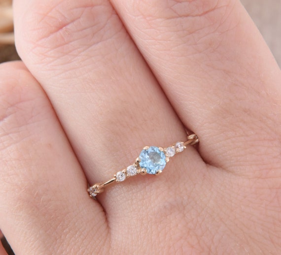 Blue promise rings for her best sale