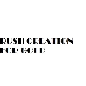 rush creation for gold 14k
