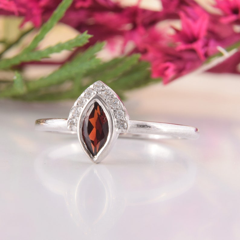 Womens silver ring promise ring for her Etsy
