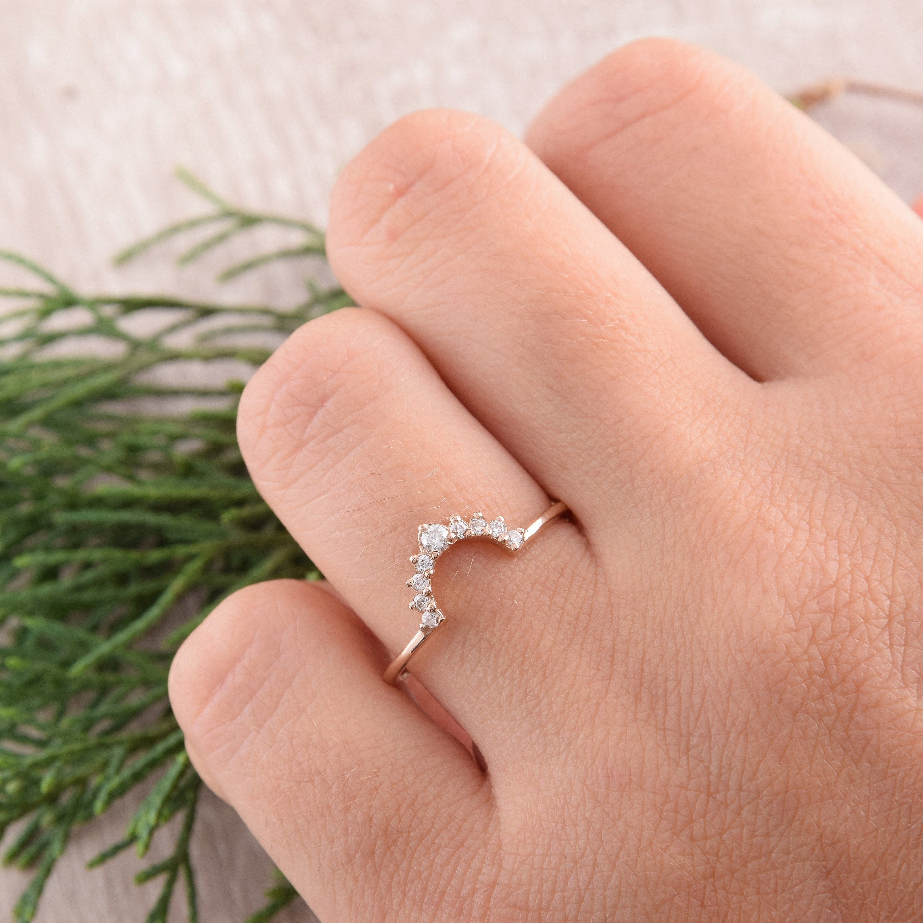 Tiara wedding band sale