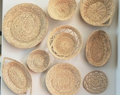 Hand Woven Wicker Wall Baskets