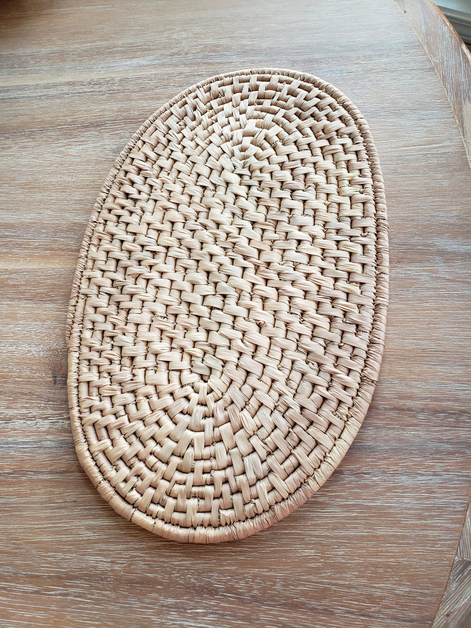 Hand Woven Oval Wicker Placemats Etsy