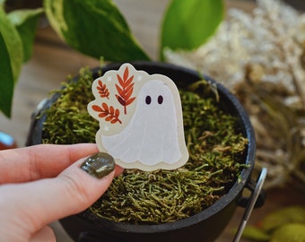 Cute Ghost Sticker | Weatherproof for Laptops, Journals, Water Bottles and More