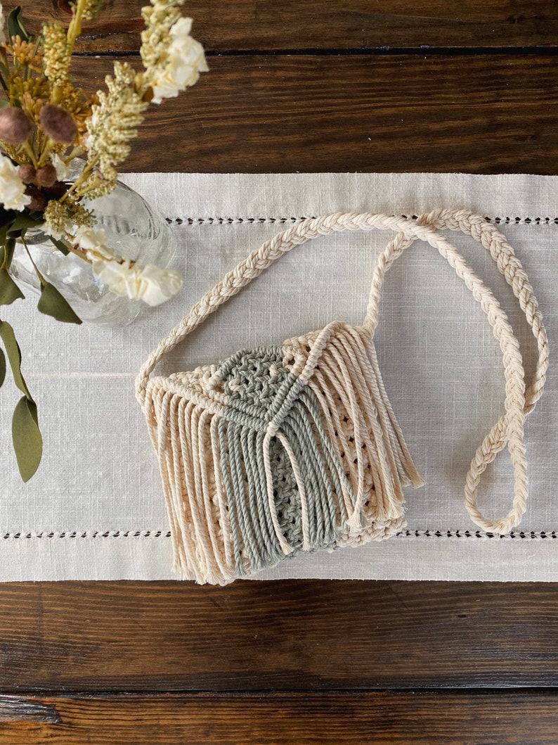 Macramé Crossbody Bag// Boho Bag // Boho Purse // Handmade Etsy