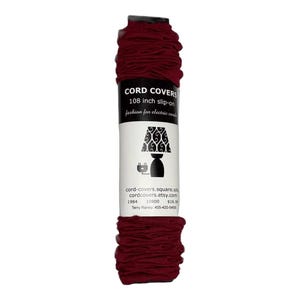 Wine Homespun Cord Cover