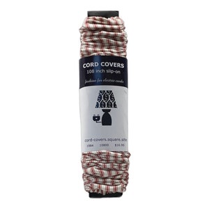 Red Ticking Cord Cover