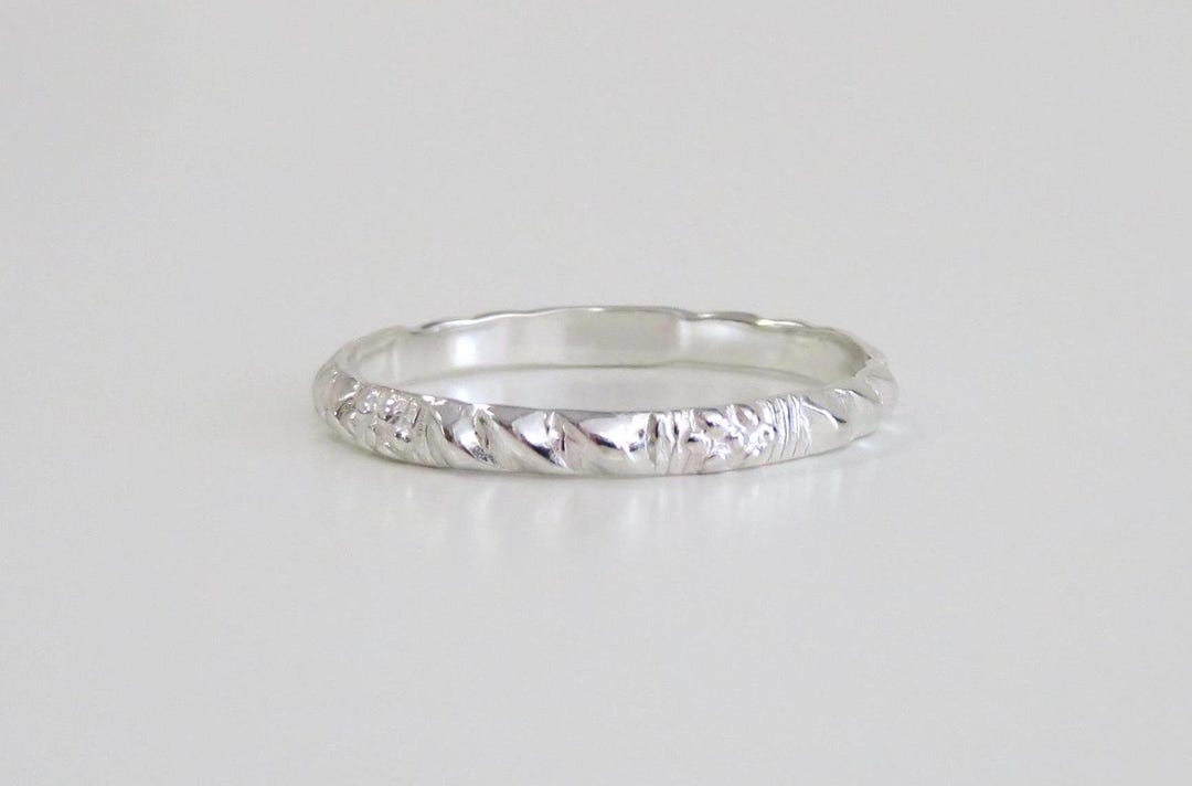 Silver Ring, Silver Pattern Ring, Silver Stacking Ring, Sterling Silver ...