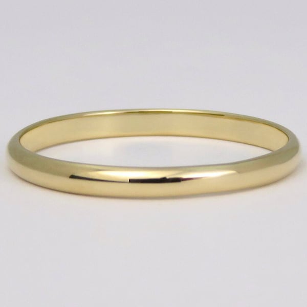 Gold Band, Thick Gold Band, Half Round Ring, Gold Ring, 14k Gold Ring, Stacking Ring, Simple Gold Ring, Solid Gold Ring, Wedding Band, 14k