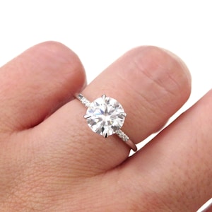 14k Engagement Ring, 14k Gold Ring, Diamond Ring, 14k Moissanite Engagement Ring, 14k Gold Ring, Engagement Ring, Wedding Ring, Diamond Ring
