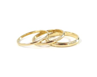 Gold Band, Thick Gold Band, Half Round Ring, Gold Ring, 14k Gold Filled Ring, Stacking Ring, Simple Gold Ring, Gold Filled Ring, Thick Ring