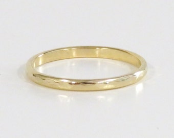 14k Gold Filled Ring, Gold Ring, Thick Gold Ring, Gold Stack Ring, Simple Gold Ring, Hammered Ring, Half Round Ring, Gold Band, Stack Ring