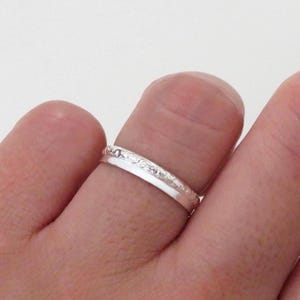 Silver Floral Ring, Silver Ring, Floral Ring, Vintage Ring, Silver Stack Ring, Pattern Ring, Fine Silver Ring, Silver Band, Wedding Band