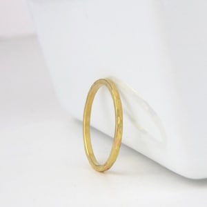 14K Gold Filled Stacking Ring, Hammered Stacking Ring, Simple Gold Ring, Gold Band, Minimalist Dainty Ring, Stackable Ring, Hammered Ring