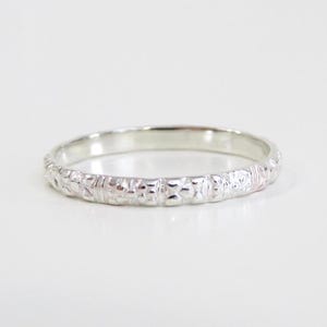 Silver Band, Floral Silver Band, Silver Ring, Sterling Silver Ring, Silver Stack Ring, Pattern Silver Ring, Wedding Band, Vintage Ring SMA 1