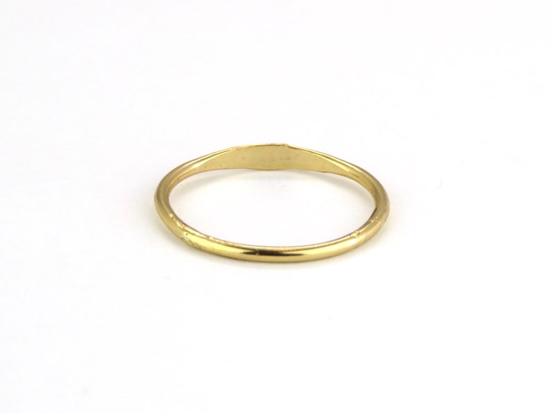 Simple Ring Minimal Gold Ring Gold Band 14k Gold Filled Ring Stacking Ring Gold Ring 1.2 mm Band Hammered Ring Dainty Ring