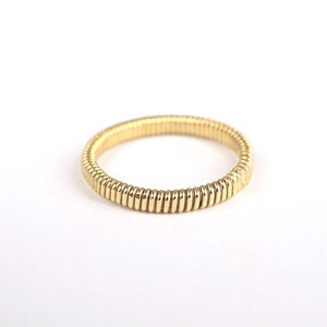 14k Gold Filled Stacking Ring, Hammered Ring, Dainty Ring, Minimal Gold ...