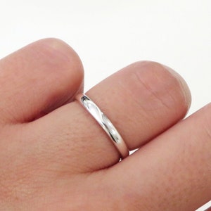 Silver Band, Thick Silver Band, Half Round Ring, Silver Ring, Sterling Silver Ring, Stacking Ring, Simple Silver Ring, Silver Wedding Band
