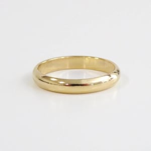 Gold Band, Thick Gold Band, Half Round Ring, Gold Ring, 14k Gold Filled Ring, Stacking Ring, Simple Gold Ring, Gold Filled Ring, Thick 3mm