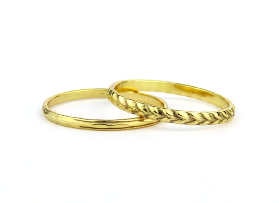 Gold filled cheap rings etsy