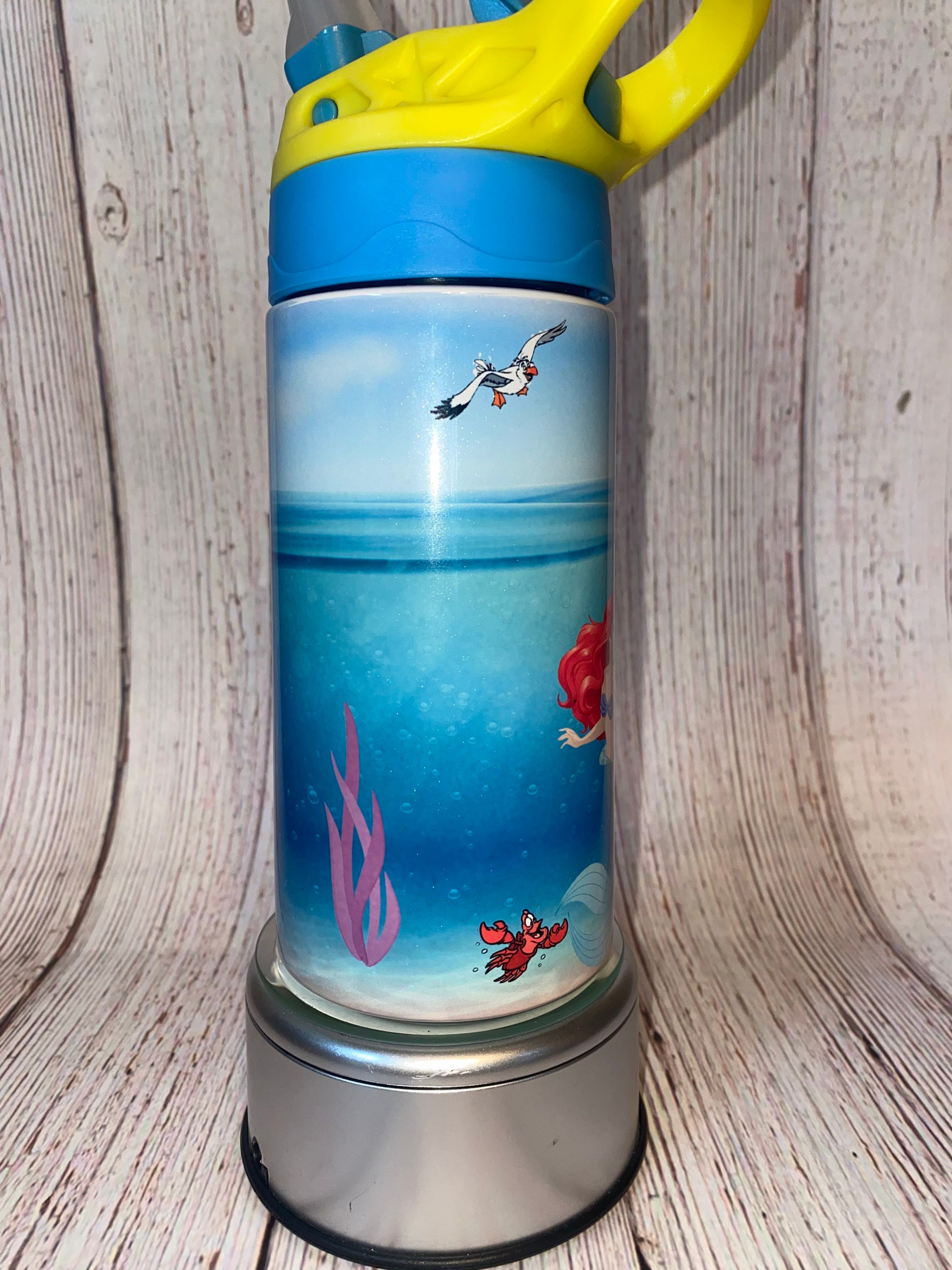 Kids 12 Ounce Stainless Steel Tumbler/the Little Mermaid/disneycups/kids  Spill Proof Cups/customkidscups 