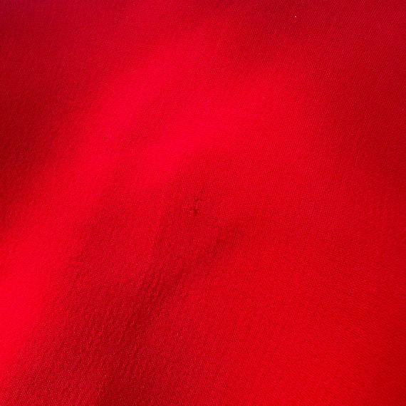 Vintage 1960s Candy Red Chiffon Dress- Size M - image 10