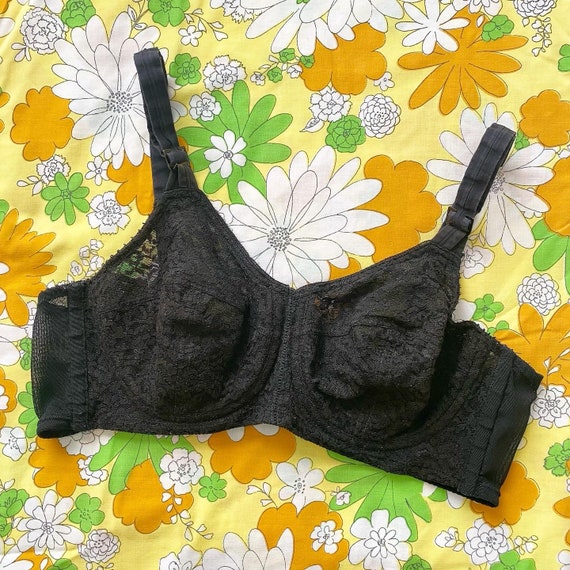 Vintage 1950s Black Maidenform Interlude Bra- 32D - image 2