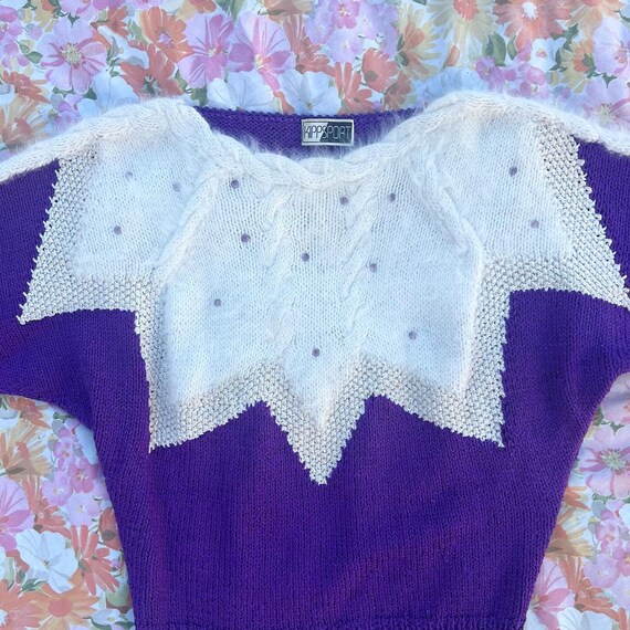 Vintage 1980s Angora Sweater- Kippsport- XL - image 2