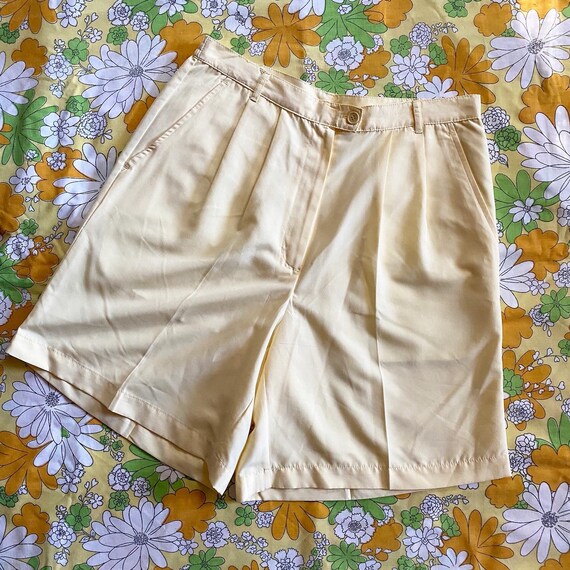 Vintage 1980s Yellow Golf Shorts KT Golf Large Etsy