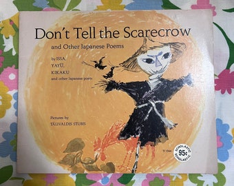 Vintage 1970s Don’t Tell the Scarecrow Poetry Book