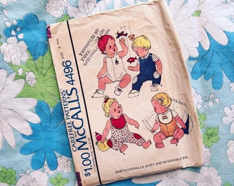 Vintage 1970s McCalls 4496 Baby Pattern