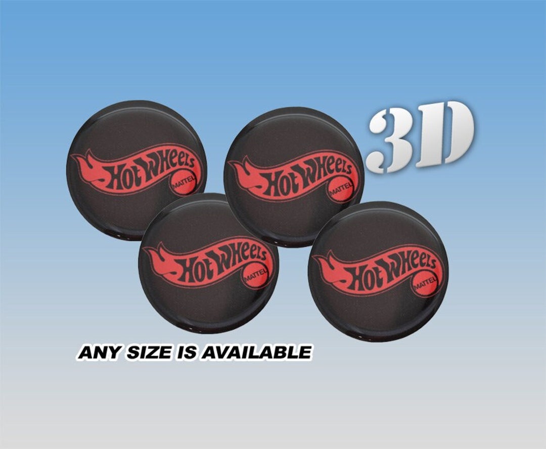 Hot Wheels Center Wheel Cap Decals Emblems Stickers Etsy