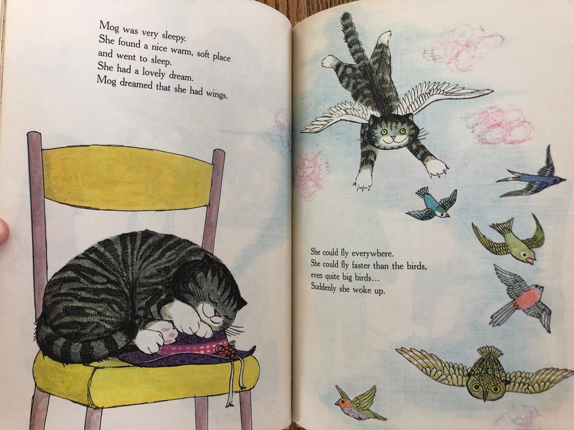 Mog The Forgetful Cat Vintage 1972 Hardback Children's | Etsy