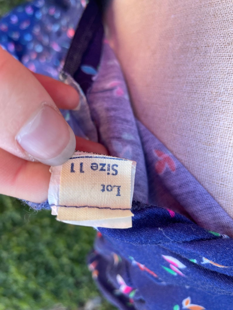 1970s Navy Blue Mini Dress