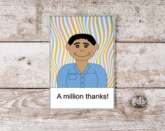 A Million Thanks - Father's Day Card, Inspirational Card