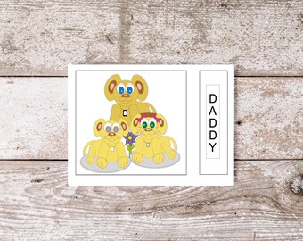 Daddy - Fathers Day Card, Inspirational Gifts for Dad