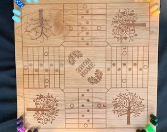 4 Player Season/Tree Themed Pachisi Board