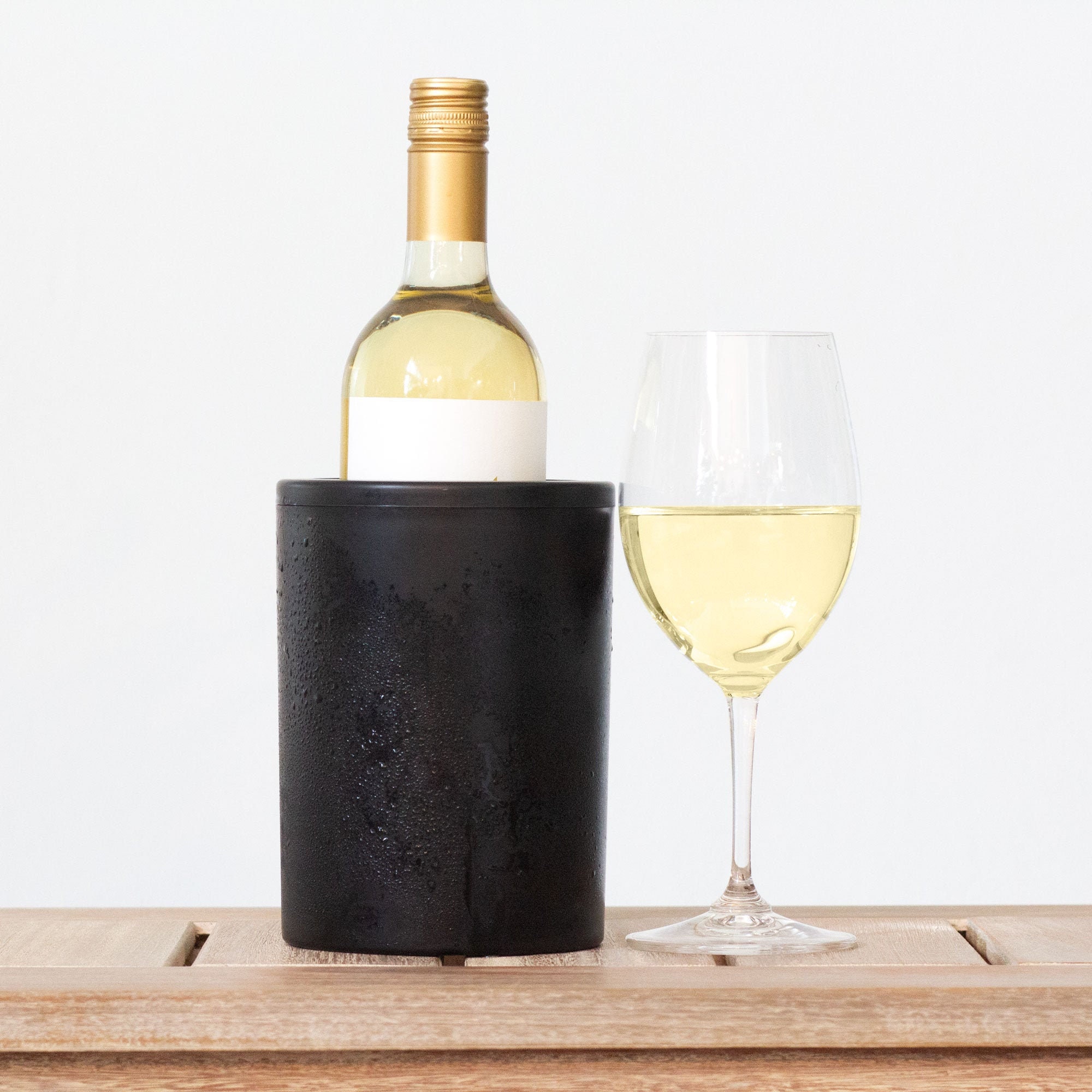 Caddyo Elegant Cloth Wine Tote & Iceless Wine Chiller Set 
