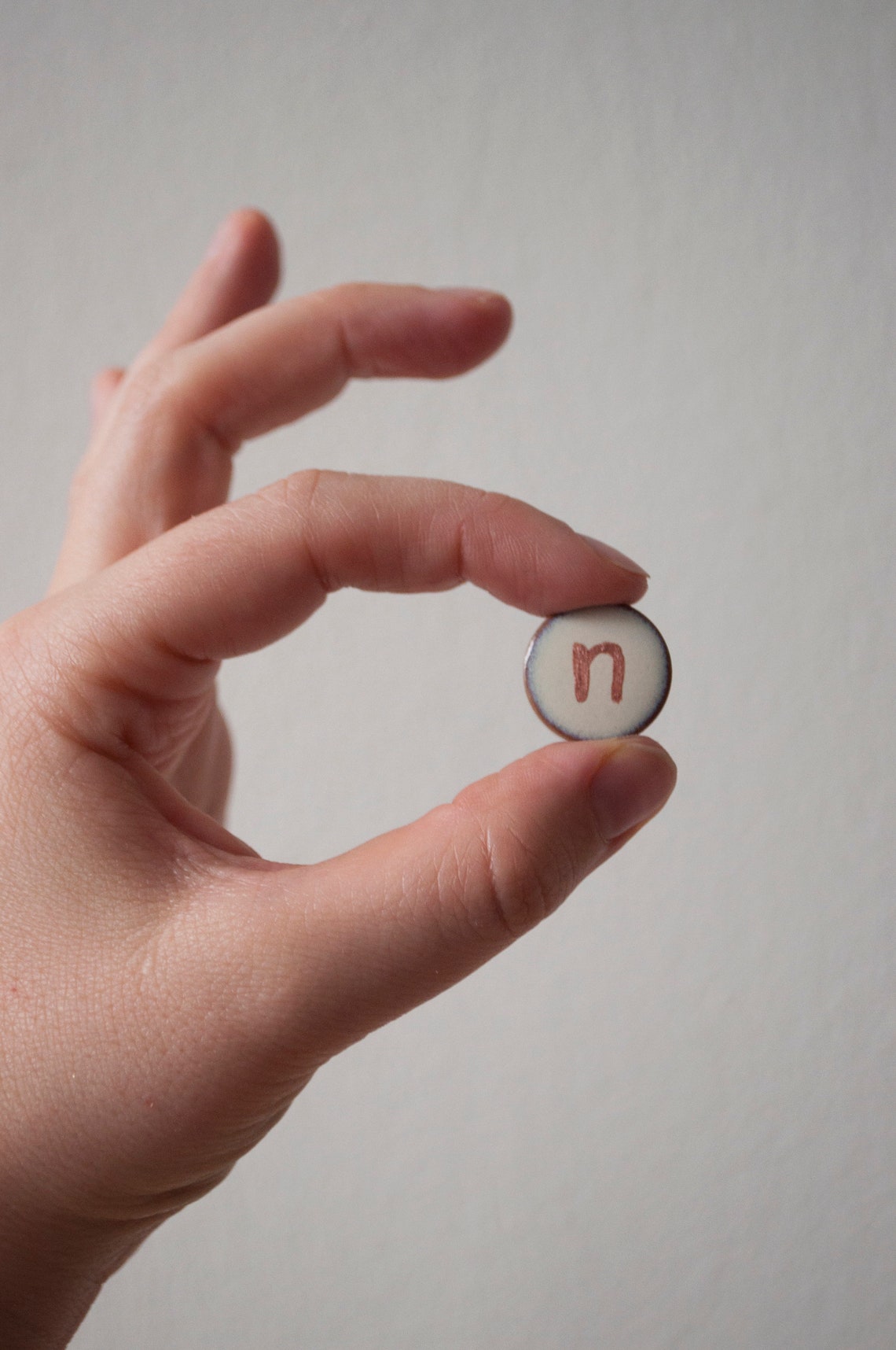 Hand Painted Custom Initial Pins Etsy