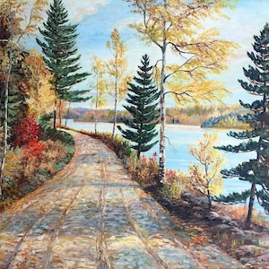 William P. Anderson Canadian Impressionism Framed Oil Painting. Signed & dated.