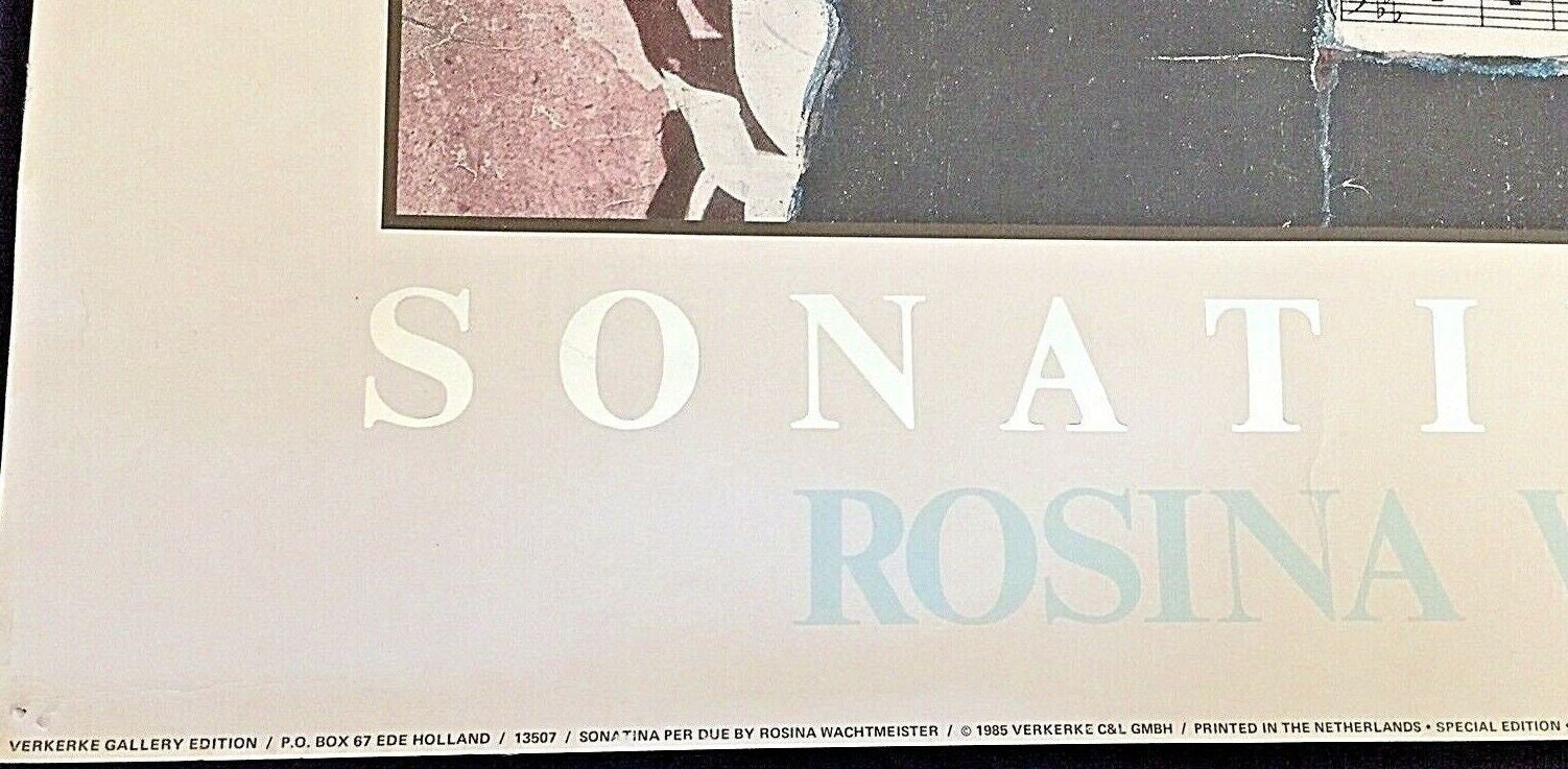 Cadre avec reproduction signée Rosina Wachtmeister - Label Emmaüs