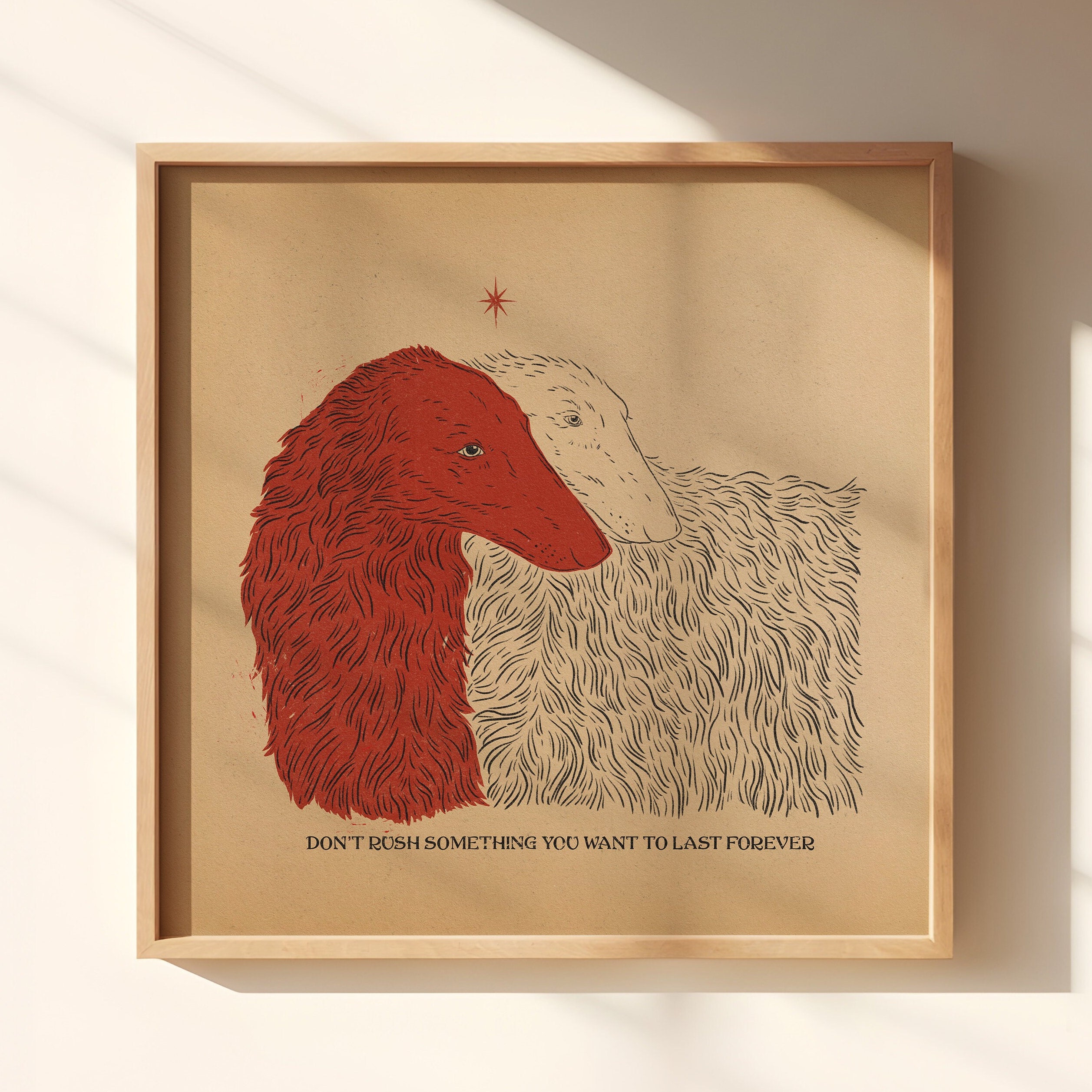 Borzoi art - Etsy 日本