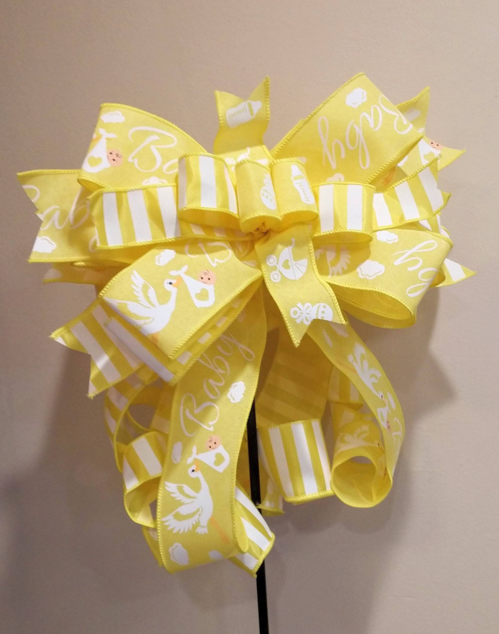 Baby Shower Bow Hospital Door Bowbaby Gift Bowgender Etsy UK