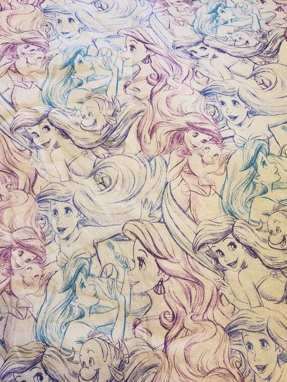 Little Mermaid Crib Sheet Mermaid Baby Sheet Ariel Crib Etsy